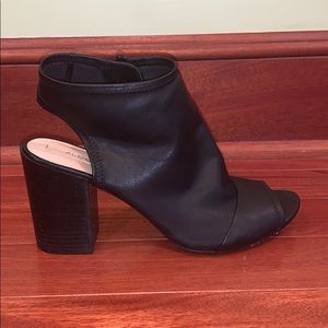 Aldo open toe/open heal ankle boots